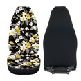 thumbnail image 6 of POLERO Soft Front Seat Cover for Most Cars, Breathable Comfort Automotive Front Seat Covers Polyester 2 Packs, Floral and Leaf Patterns, 6 of 13