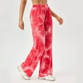 thumbnail image 2 of Women's Stretchy Wide Leg Palazzo Lounge Pants Casual Comfy High Waist Palazzo Pants, 2 of 3