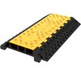 thumbnail image 2 of VEVOR 3-Channel Rubber Cable Protector Ramp, 1 Pack, 44000 lbs Load Capacity, Heavy Duty Speed Bump for Driveways and Parking Lots, 2 of 11