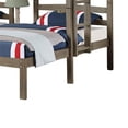 thumbnail image 2 of Pemberly Row Lit Superposé Triple Simple avec Table de Nuit Intégrée et Port USB Bois Gris, 2 of 14