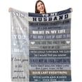 thumbnail image 1 of LHSHID Husband Gifts Blanket Gifts for Husband from Wife Husband Birthday Gift Happy Birthday Gifts for Husband Romantic Anniversary Wedding Gifts for Him Husband to My Husband Throw Blanket 30"x40", 1 of 9