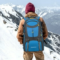 kchsji Hiking Backpack 40L, Outdoor Waterproof Travel Backpack, Lightweight Camping Daypack with Multi Compartments, Large Capacity Trekking Backpack for Mountaineering