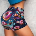 thumbnail image 4 of Uemuo Starry Sky Colorful Donut Pattern Women Workout Impact Shorts Scrunch Butt Lifting Gym Shorts Seamless Booty Biker Shorts-XX-Large, 4 of 8