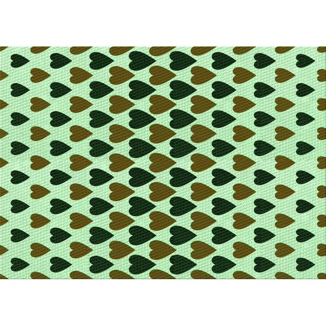 Ahgly Tapis Rectangulaire Lavable en Machine Intérieur Transitionnel Vert Armée, 2 Pieds x 4 Pieds