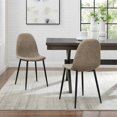 thumbnail image 2 of Crosley Furniture Weston Dining Chair Set, Distressed Brown & Matte Black (Set of 2), 2 of 11