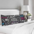 thumbnail image 2 of MKHERT Music Doodle Body Pillow Pillowcase Pillow Protector Cushion Cover 20x60 Inch, 2 of 2