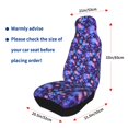 thumbnail image 6 of Haiem Skull daisy purple Printed Car Seat Covers Set of 2, Universal Fit Car Seat Covers,Protective Seat Covers,Comfortable Car Seat Covers, Easy Installation Seat Covers, 6 of 9