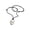 Silver, variant on Trendy Adjustable Leather Rope Necklace Modern Kirsite Circles Pendant Casual To Formal Outfit Accessory