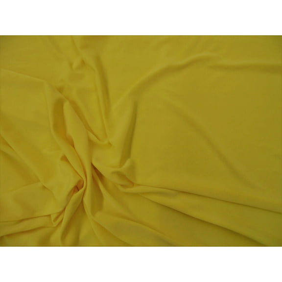 Fabric Light Weight Polyester Spandex 4 way Stretch Yellow D401