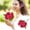 Rose Red, variant on Red Artificial Gerbera Daisy Flower Heads - 15 Heads Fake Gerbera Daisies for Wedding, Bridal Party, Home Kitchen Decor & DIY Craft Projects (1 Pcs)