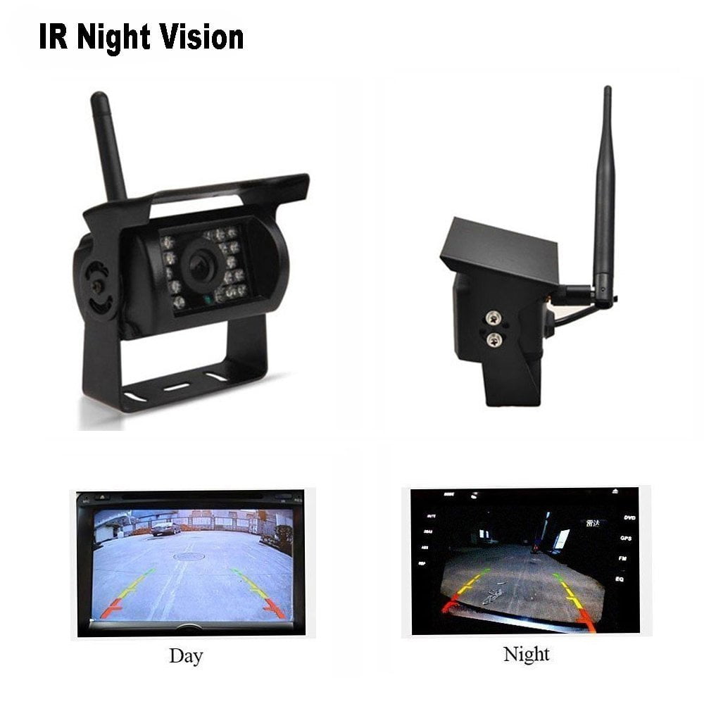 Camecho Wireless Truck Vehicle Backup Camera & Monitor Parking ...