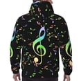 thumbnail image 7 of Wukai Music Notes Print Men Hoodies Fleece Sweatshirts Long Sleeve Sweaters Pullover Fall Outfits Winter Clothes-3X-Large, 7 of 7