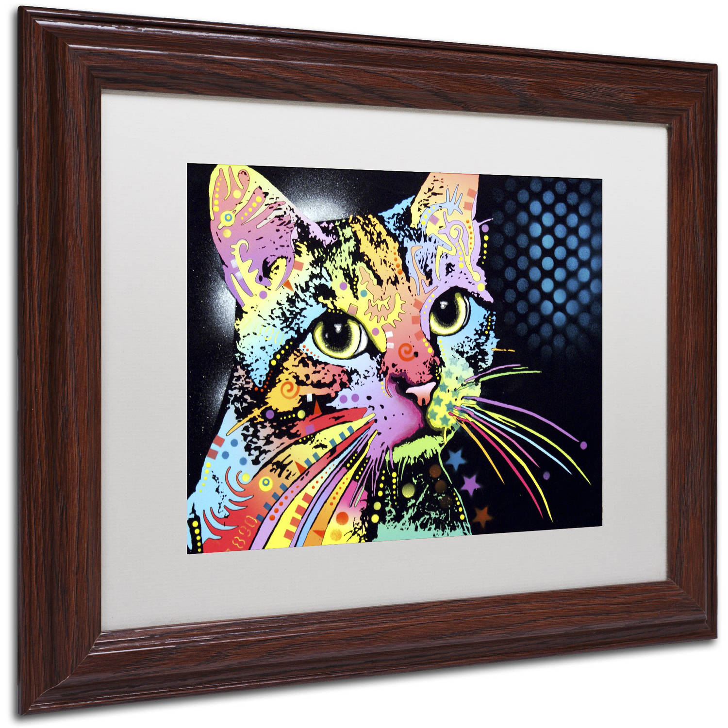 Trademark Fine Art "Catillac New" Canvas Art by Dean Russo, White Matte, Wood Frame