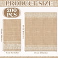 thumbnail image 2 of 200 Pieces Disposable Hand Towels for Bathroom Burlap Printed Guest Napkins Disposable Guests Paper Napkins Decorative for Camping Wedding Holiday Birthday Party, 2 of 7