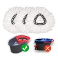 thumbnail image 2 of Pack Spin Mop Replacement Head Microfiber Triangular Mop Pads Washable and Reusable Compatible with Ocedar and Vileda Turbo, 2 of 4