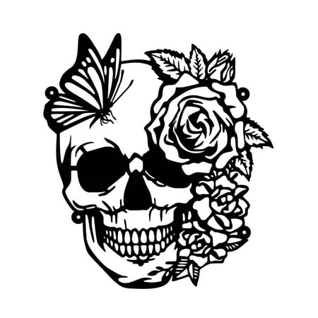 

Skeleton Flower Metal Wall Art Room Flower Logo Decoration Outdoor Home Decoration Outdoor Decoration Metal Wall Decoration Home Supplies Large Snowflake Ornament E Ornament Crutches Ornament