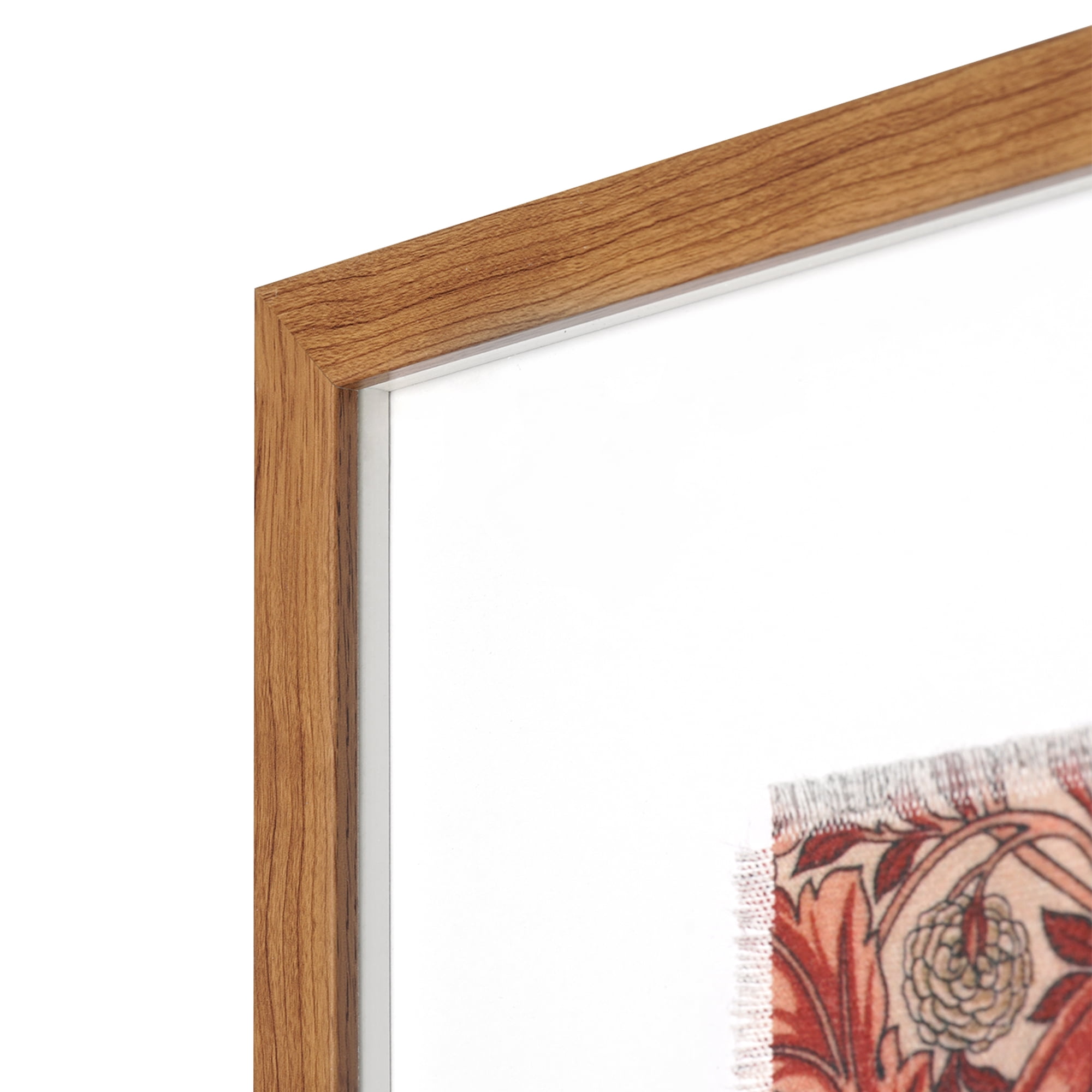 Crystal Art Gallery Linen William Morris Traditional Framed Wall Art Print, Reds