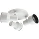 thumbnail image 1 of Lámpara de techo Westinghouse 66326 de tres luces, color blanco, 1 of 1