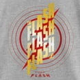 thumbnail image 2 of Girl's The Flash Triple Gold Logo  Graphic Tee Athletic Heather Small, 2 of 5