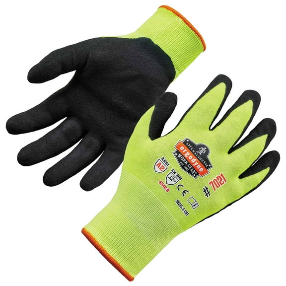 7021 XL Lime Nitrile-Coated Cut-Resistant Gloves A2 Level WSX