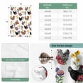 thumbnail image 6 of Farmhouse Rooster Tie Up Curtains for Windows, Balloon Window Shades, Country Watercolor Flowers Wood Grain Kitchen Window Treatments Roll Up Curtain for Basement/Nursery 52"x45", 6 of 8
