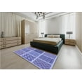 thumbnail image 4 of Ahgly Company Indoor Square Patterned Slate Blue Area Rugs, 4' Square, 4 of 6
