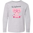 thumbnail image 3 of Inktastic Aditi My Gigi loves me Pink Elephant beautiful Long Sleeve Youth T-Shirt, 3 of 5