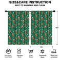 thumbnail image 2 of Blackout Kids Curtains,Green Christmas Gingerbread Man Pattern Childrens Insulated Curtains Set Of 2,Bedroom Essentials,Toddler Room Decor 42"x63", 2 of 5