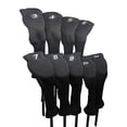 thumbnail image 7 of Majek All Hybrid Golf Club Black Headcover Set 3-SW. Neoprene Acrylic Head Covers 3 4 5 6 7 8 9 PW SW, 7 of 7
