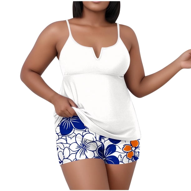Camisetas Casuales de las Mujeres de Color Sólido de Gran Tamaño, Camisetas Largas con Cojín de Pecho para el Uso Diario, Conjunto de Cubierta de Traje de Baño de Verano