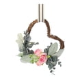 thumbnail image 1 of Corona en forma de corazón 5,91 "decoración de corona para el Día de San Valentín decoración de boda para puerta de cumpleaños, 1 of 7