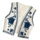 thumbnail image 4 of Chaleco de mujer con bordado floral estilo boho casual, fácil de llevar, ideal para citas y viajes. Color albaricoque, 4 of 9