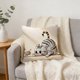 thumbnail image 1 of Cute Puss Patterns Cushion Cover Soft Throw Pillow Cover Removable And Washable Pillowcase For Sofa And Chair Ideal Choice For Summer Sofa And Bedroom Decor, 1 of 6