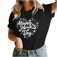 thumbnail image 5 of St. Patrick's Day Top, Women Short Sleeve T Shirt, Round Neck Tshirts Women's St. Patrick's Day Printed Tops Crew-Neck Short-Sleeved Pullover Blouse Tops Casual Fashion Shirt, 5 of 5