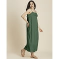 thumbnail image 3 of Moomaya Chic Frill Summer Dress For Women, Strappy Solid Maxi, Vacation Dress, 3 of 8