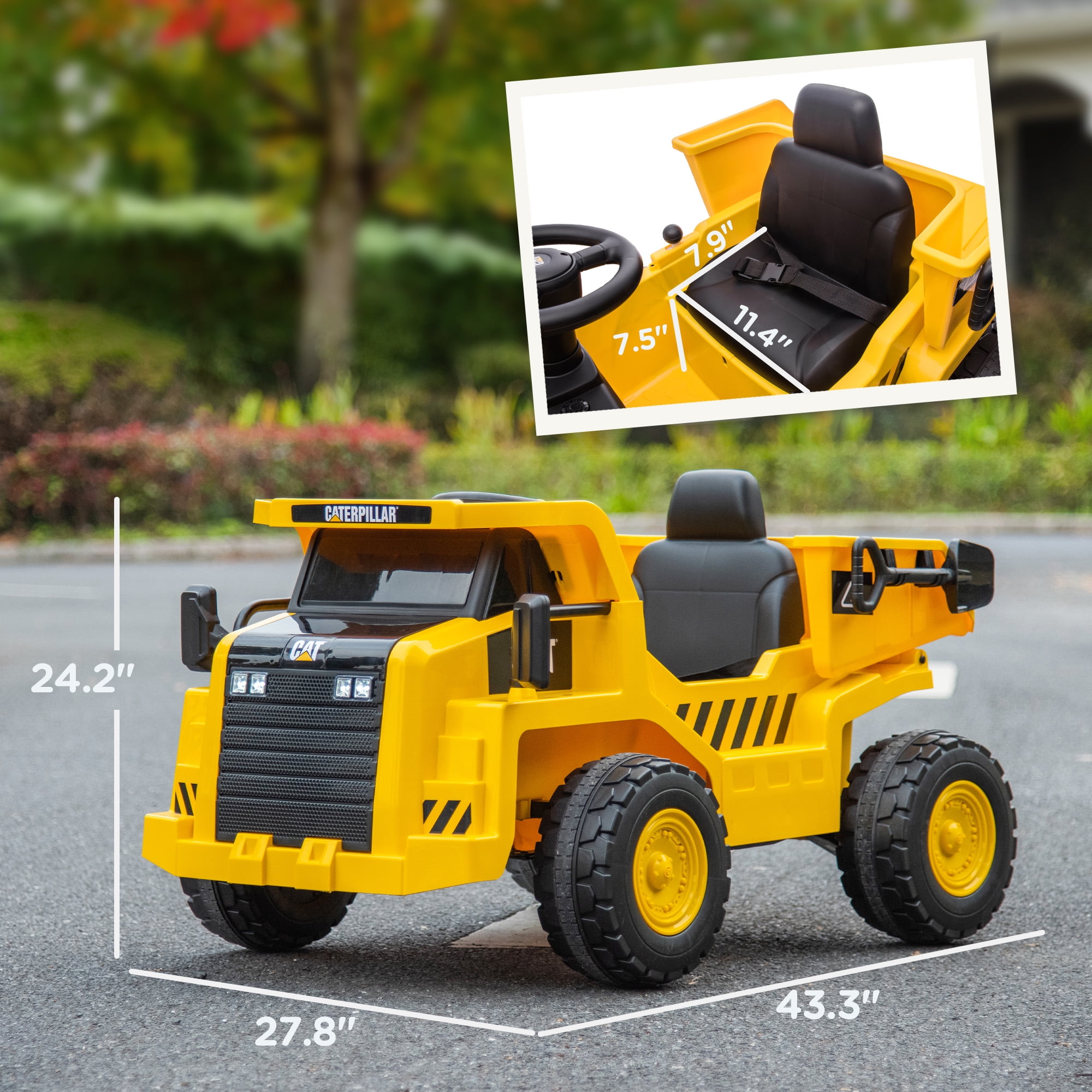 Kids Ride On Toys Children Kids Ride On Excavator Digger Pretend