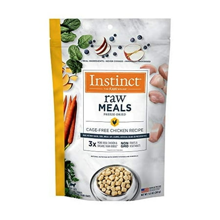 UPC: 0769949614074 | instinct freeze dried raw meals grain free cage free chicken recipe cat food by nature s variety  9.5 oz. bag