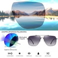 thumbnail image 5 of Joopin Polarised Oversized Sunglasses for Men and Women Metal UV400 Protection for Driving Fishing Party Travel, 5 of 8