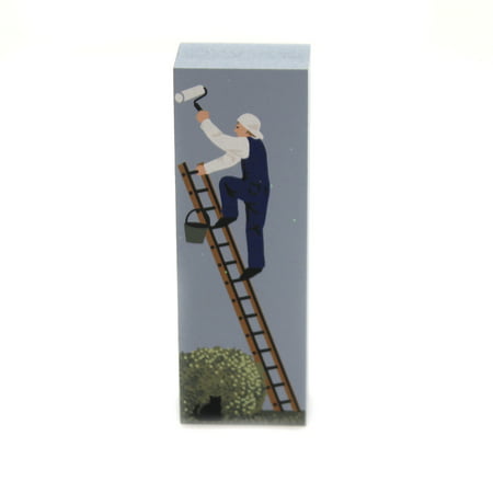 Cats Meow Village HOUSE PAINTING Wood Accessory Ladder Retired Roller Cm (Best Ladder For Painting House)