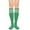 1 Pack Green White, variant on Womens Knee High Athletic Socks Casual Stripe Tube Outdoor Sport Socks Thigh High Tights Stockings 1 Pack Green White
