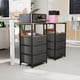 thumbnail image 3 of Mesa Auxiliar FurnitureR con Luz LED y 3 Cajones Negro, 3 of 7