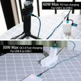 thumbnail image 4 of Cable USB C a C QQLIKE de 60 W, paquete de 3 unidades, carga rápida, 1,8 m, 4 of 5
