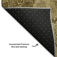 thumbnail image 5 of Addison Rugs Mayfield Premium Machine Washable Transitional Floral Mocha Rectangle Rug, 8' x 10', 5 of 7