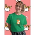 thumbnail image 2 of Welsh Corgi Butts Drive Me Nuts T-Shirt Women -Image by Shutterstock, Female 3X-Large, 2 of 4
