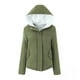 thumbnail image 1 of Chaquetas y abrigos casuales con capucha de manga larga para mujer, chaqueta de pan gruesa de color sólido, chaqueta de algodón con capucha y botones con cremallera de manga larga, chaqueta de algodón, 1 of 3