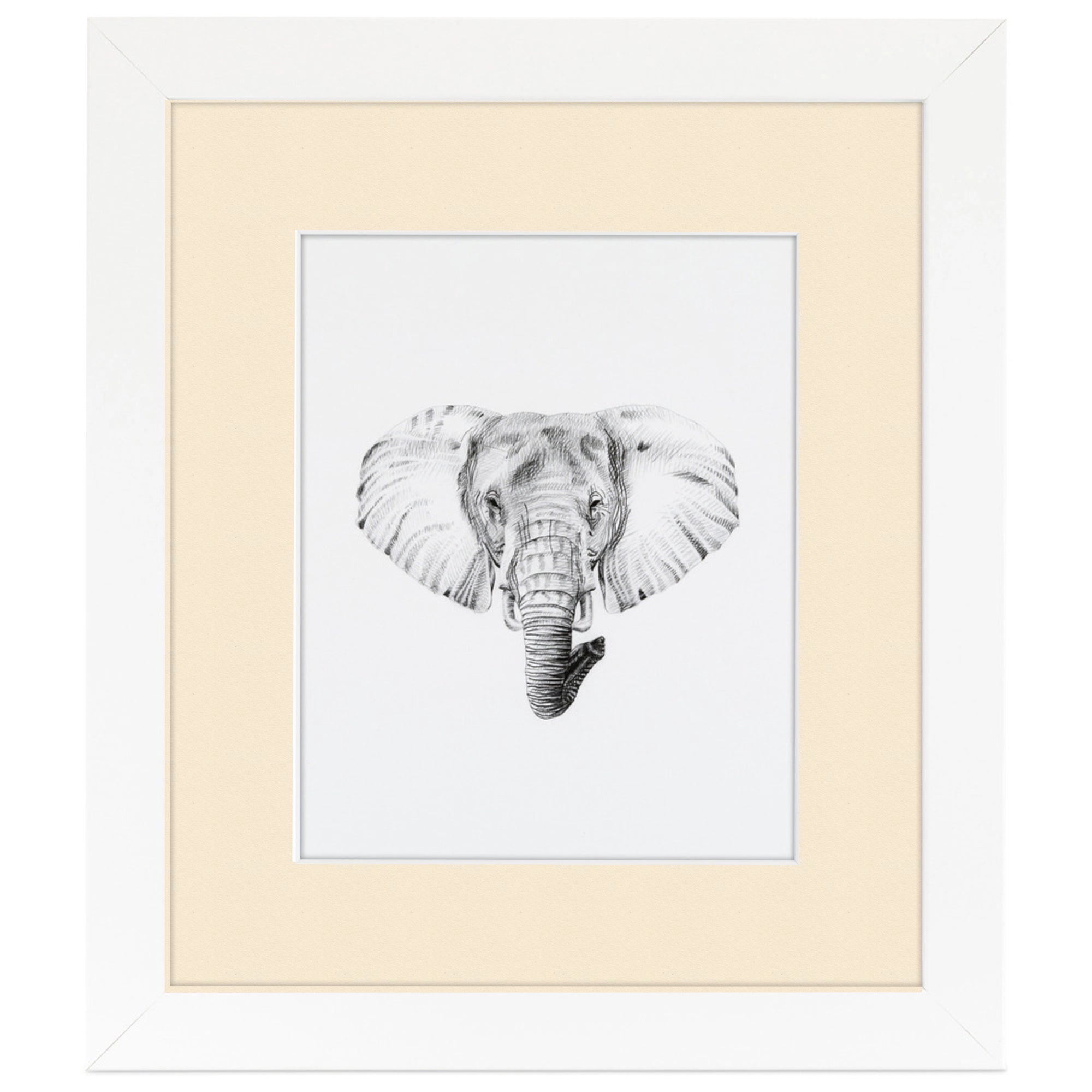 ArtToFrames 22x28" Matted Picture Frame with 18x24" Single Mat Photo Opening Framed in 1.25" Satin White Frame and 2" Alabaster Mat (FWM-3966-22x28)