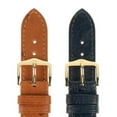 thumbnail image 4 of Hirsch Massai Ostrich Leather Watch Strap - Golden Brown - M - 14mm - Gold Buckle, 4 of 9