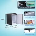 thumbnail image 3 of Conserv 3.2 cu. ft. Retro Convertible Refrigerator-Freezer Frost Free in Black, 3 of 18