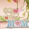 thumbnail image 5 of FENGGHAO Personalized Mother’s Day Gift For Mom, I Love You Wooden Plaque Sign, Customizable Home Garden Desktop Decoration, Handcrafted Ornament with Pre-Drilled Holes, 5 of 7