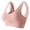 Beige, variant on Sports Bras for Women with Removable Pads - Mesh Comfortable Wireless Soft Support Bras Yoga Workout Seamless Full Coverage No Underwire Bra for Everyday - White/XL